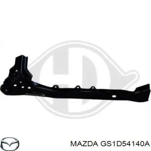 Suporte esquerdo do radiador (painel de montagem de fixação das luzes) para Mazda 6 (GH)