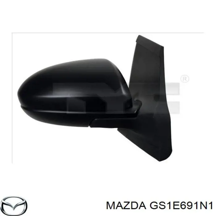 Накладка (крышка) зеркала заднего вида правая на Mazda 2 DE