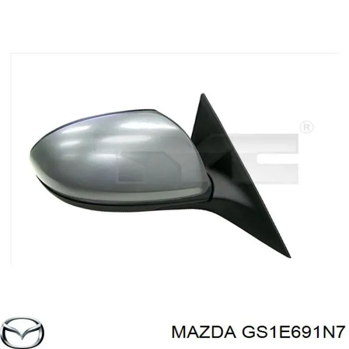 Накладка (крышка) зеркала заднего вида левая на Mazda 2 DE