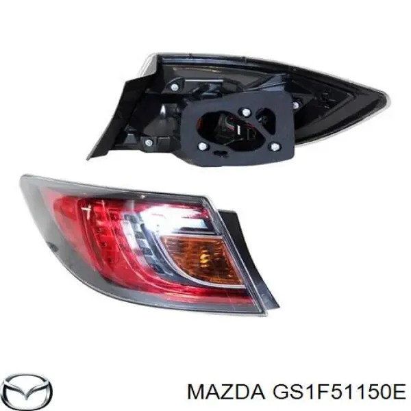 GS1F51150E Mazda фонарь задний правый внешний