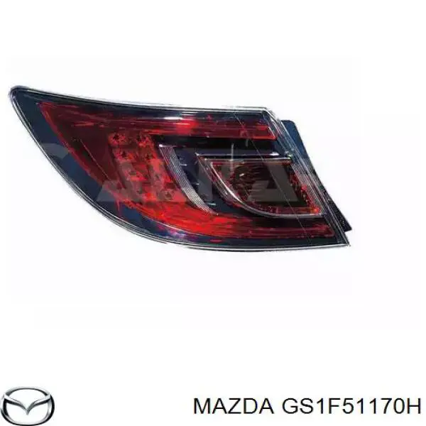 GS1F51170H Mazda Lanterna traseira direita externa