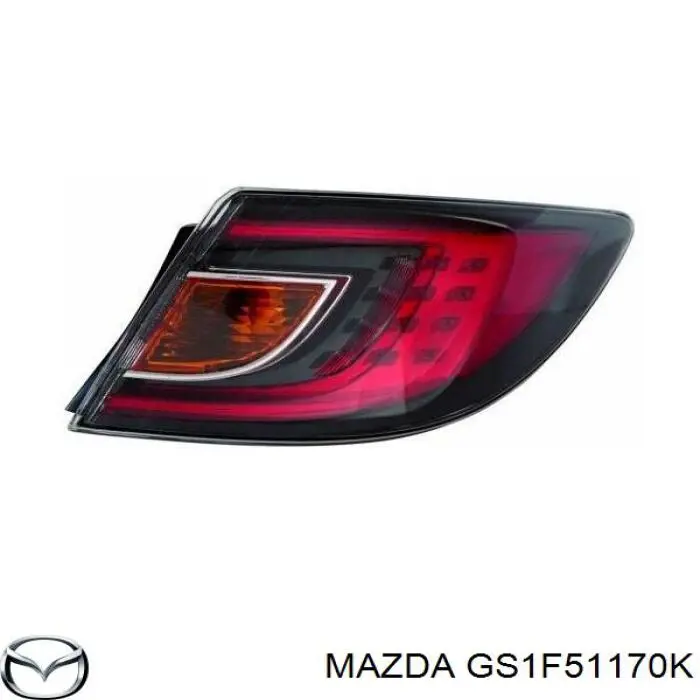 Фонарь задний правый внешний GS1F51150K Mazda