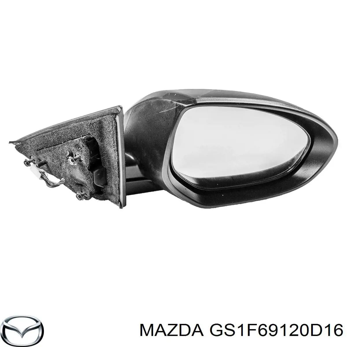 Наружное зеркало правое Mazda GS1F69120D16 цена, от 66.79 USD