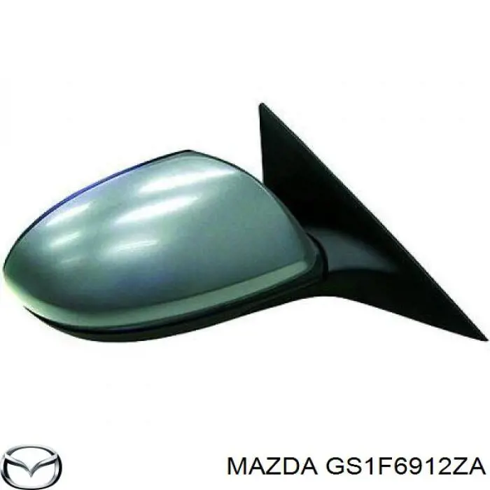 GS1F6912ZA Mazda зеркало заднего вида правое