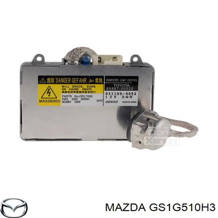 Блок розжига (ксенон) Mazda GS1G510H3