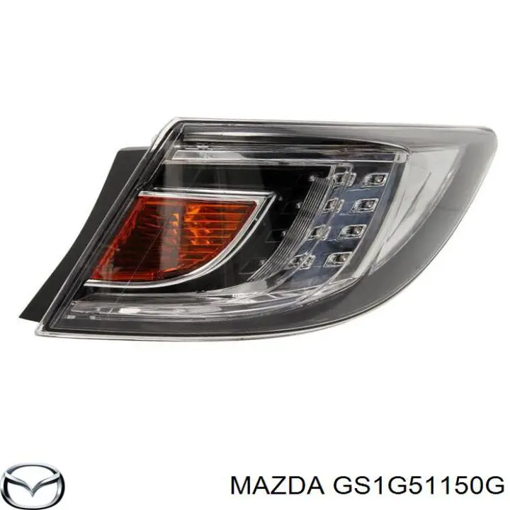 GS1G51150G Mazda lanterna traseira direita externa