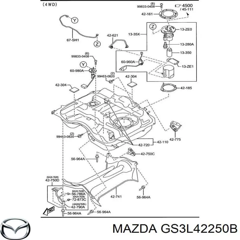  GS3L42250B Mazda