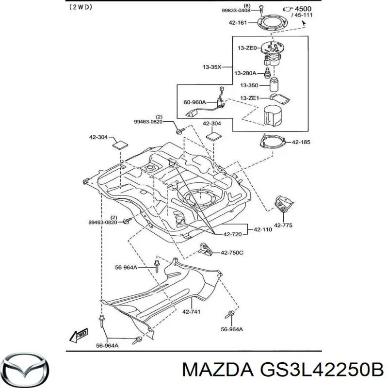  Mazda GS3L42250B цена, от 25.34 USD