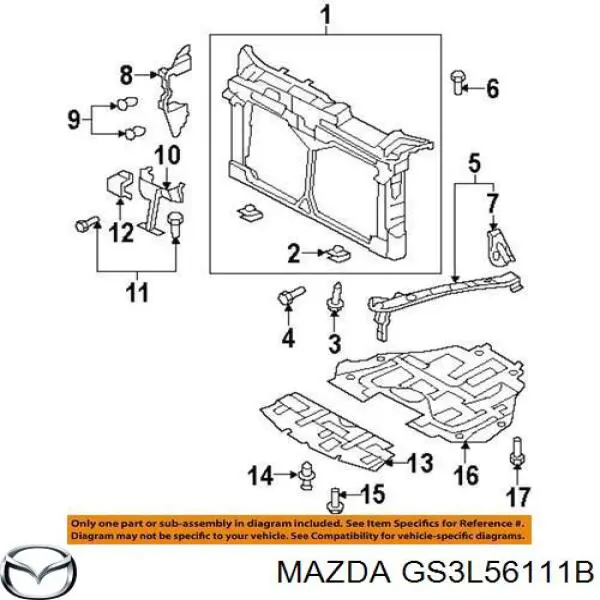 GS3L56111B Mazda 