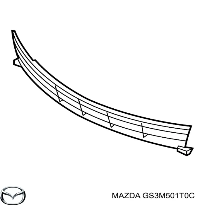 GS3M501T0C Mazda решетка бампера переднего