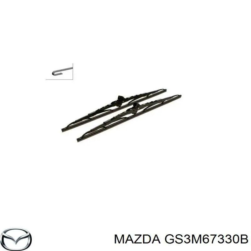 GS3M67330B Mazda Щетка стеклоочистителя лобового стекла, пассажирская