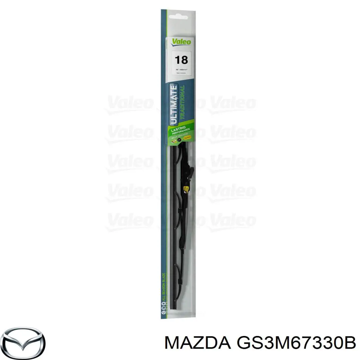 GS3M67330B Mazda щетка-дворник лобового стекла пассажирская