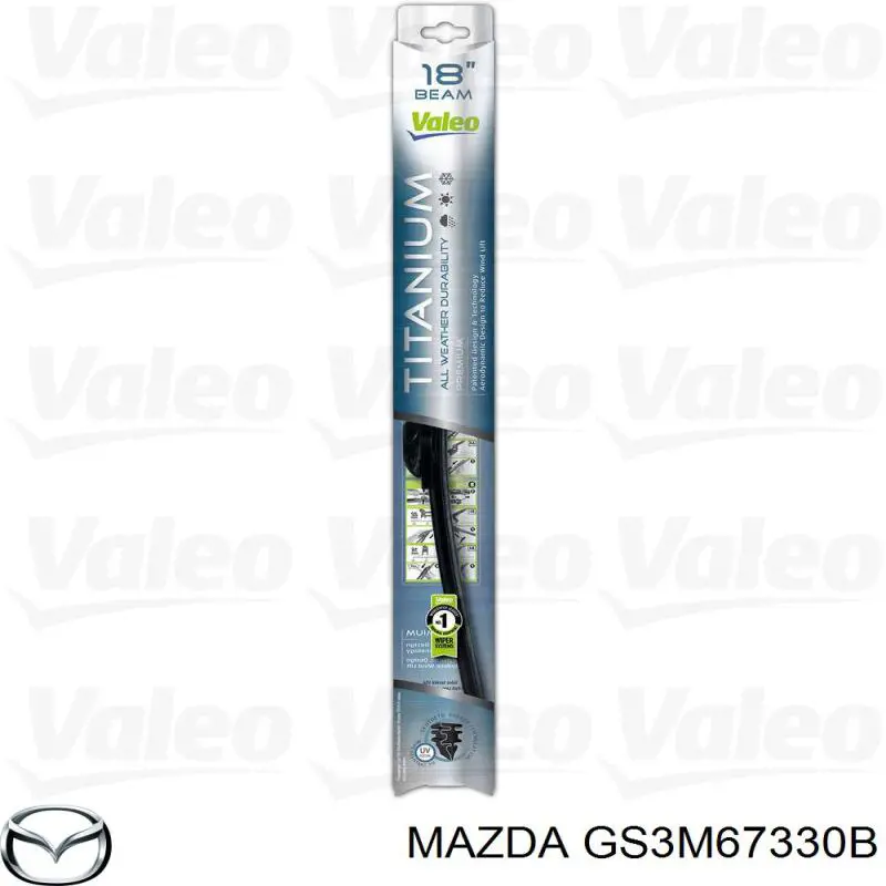 Купить GS3M67330B Mazda Щетка-дворник лобового стекла пассажирская