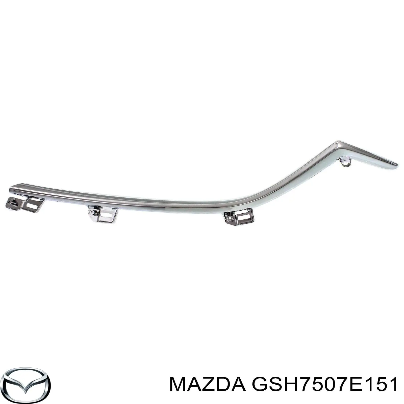 GSH7507E151 Mazda накладка передней панели (суппорта радиатора верхняя)