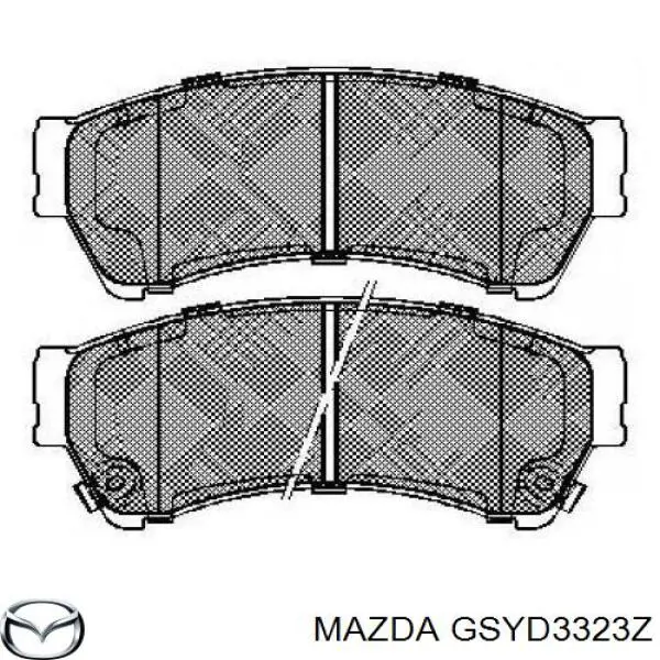 Передние тормозные колодки GSYD3323Z Mazda