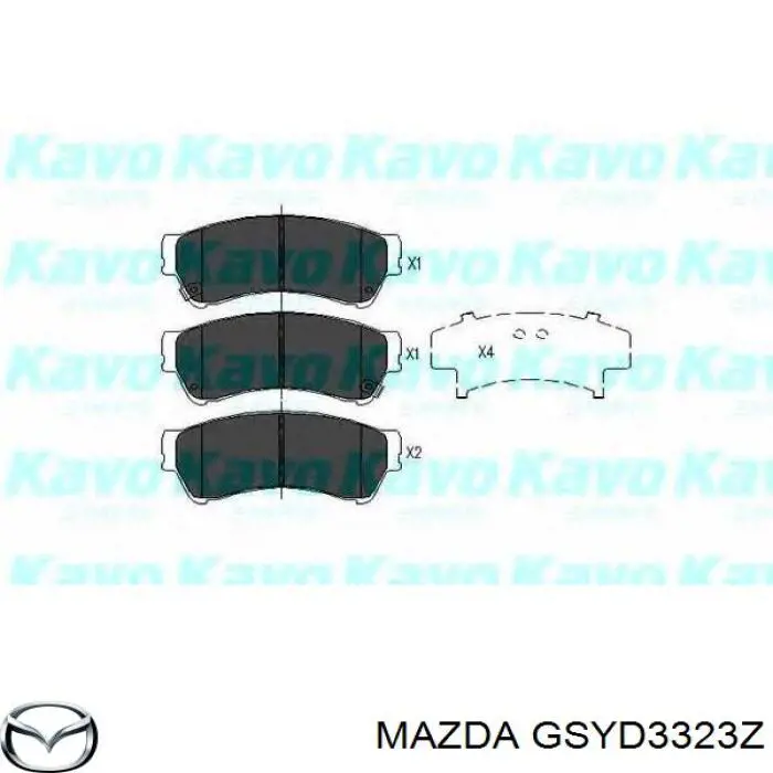 Колодки Mazda GSYD3323Z цена, от 20.13 USD