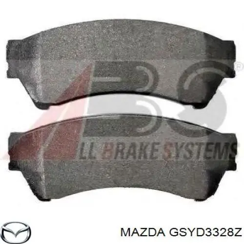 GSYD3328Z Mazda колодки тормозные передние дисковые