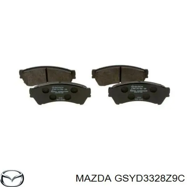 Колодки Mazda GSYD3328Z9C цена, от 26.56 USD