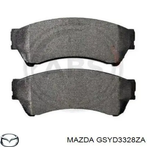 GSYD3328ZA Mazda колодки тормозные передние дисковые