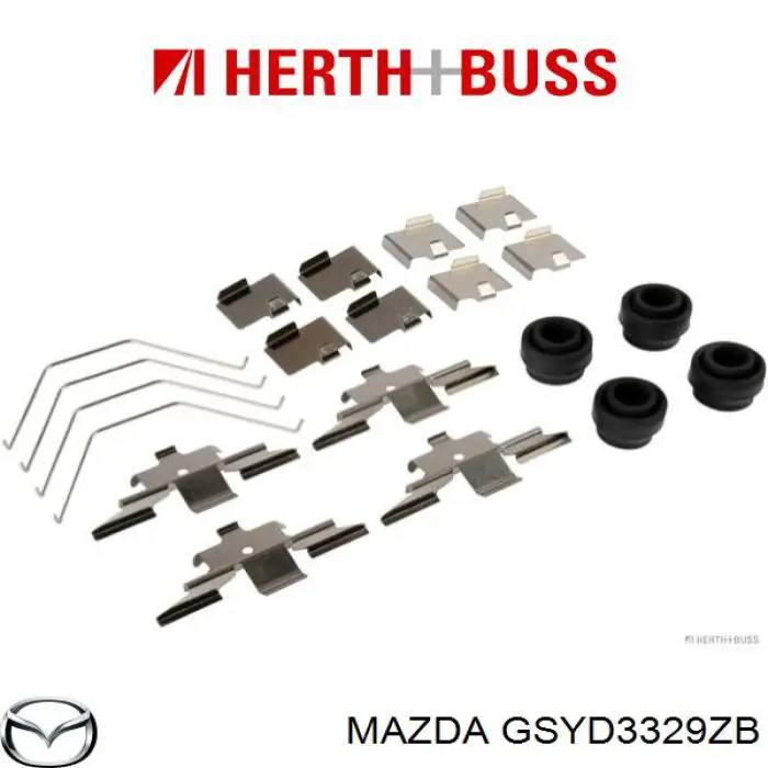 Купить GSYD3329ZB Mazda Пластина противоскрипная крепления тормозной колодки передней