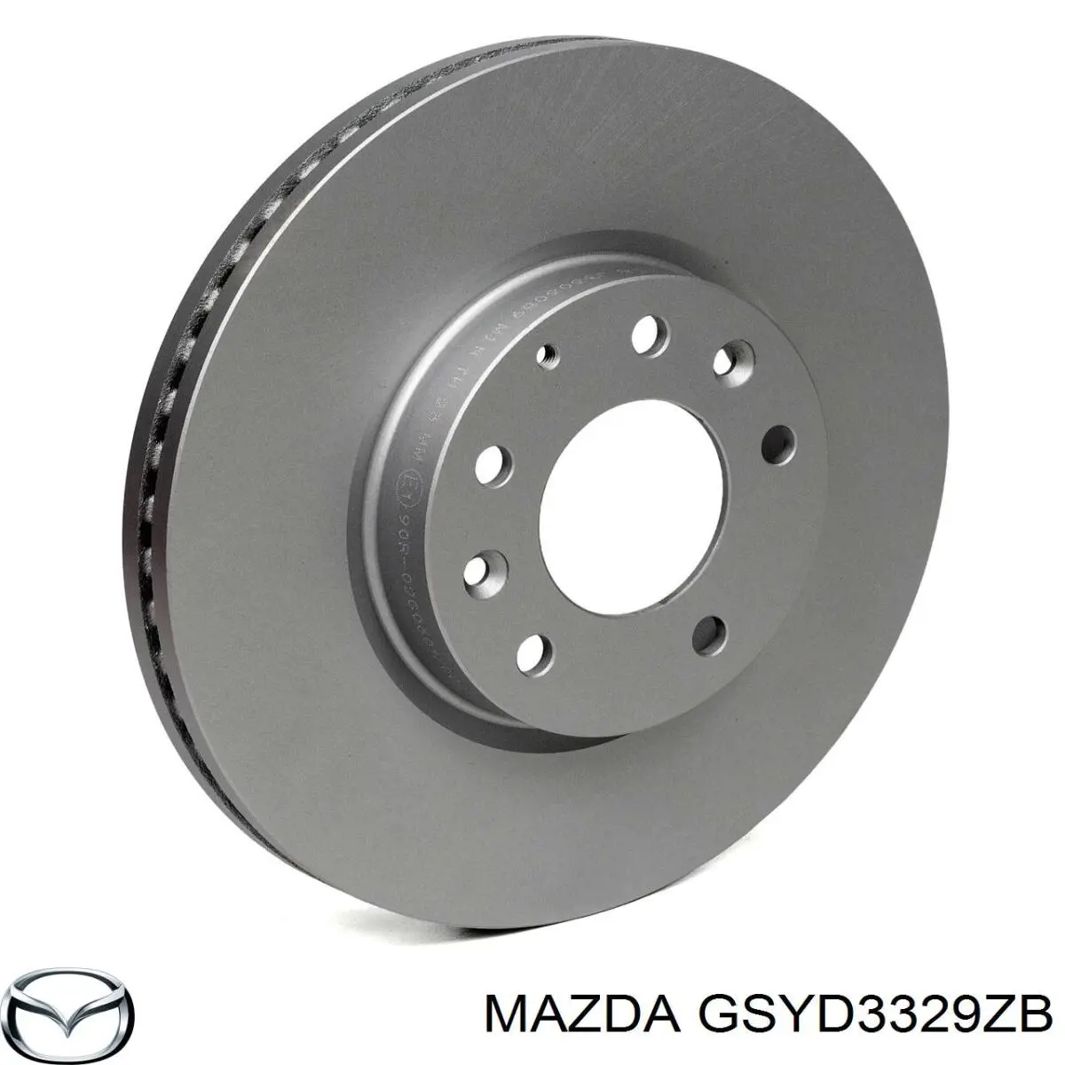 GSYD3329ZB Mazda пластина противоскрипная крепления тормозной колодки передней