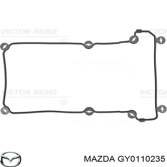 Прокладка клапанной крышки двигателя правая Mazda GY0110235