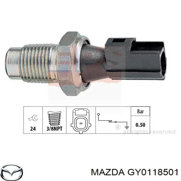 GY01-18-501 Mazda датчик давления масла