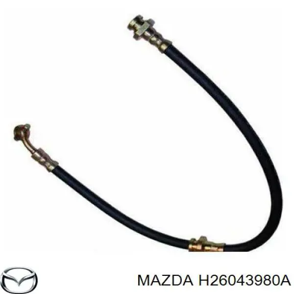 Шланг тормозной передний Mazda H26043980A