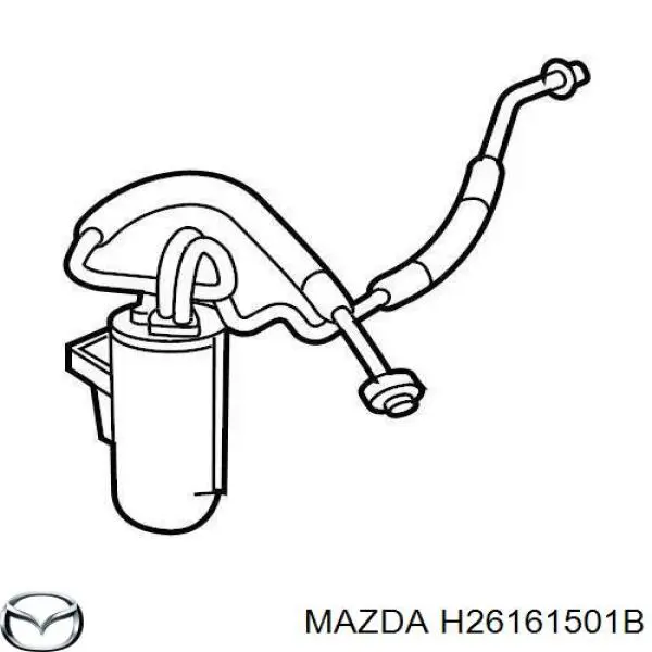 H26161501A Mazda ресивер-осушитель кондиционера