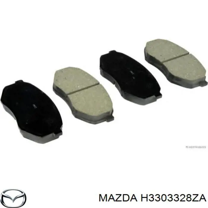 Передние тормозные колодки H3303328ZA Mazda