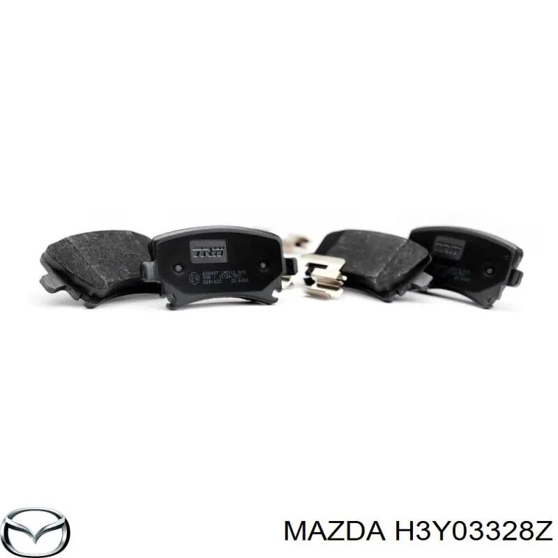 Передние тормозные колодки H3Y03328Z Mazda