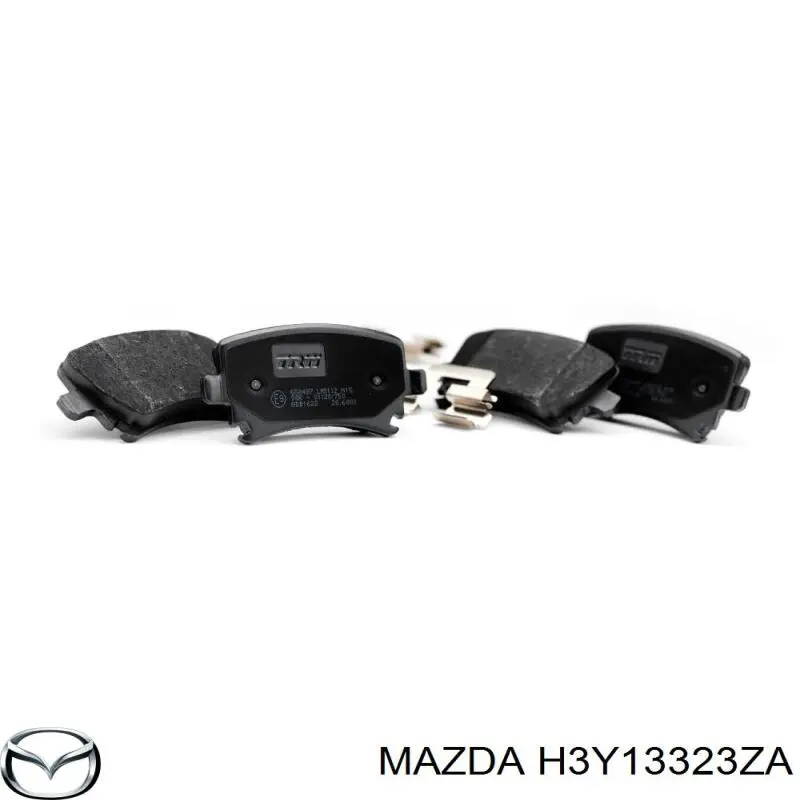 H3Y13323ZA Mazda колодки тормозные передние дисковые