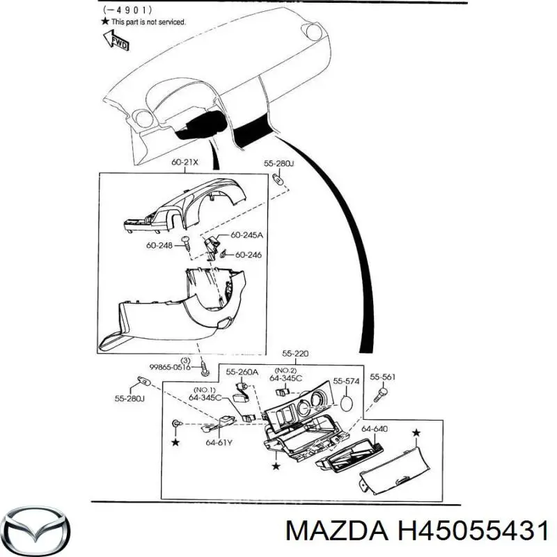  Mazda H45055431 цена, от 8.99 USD