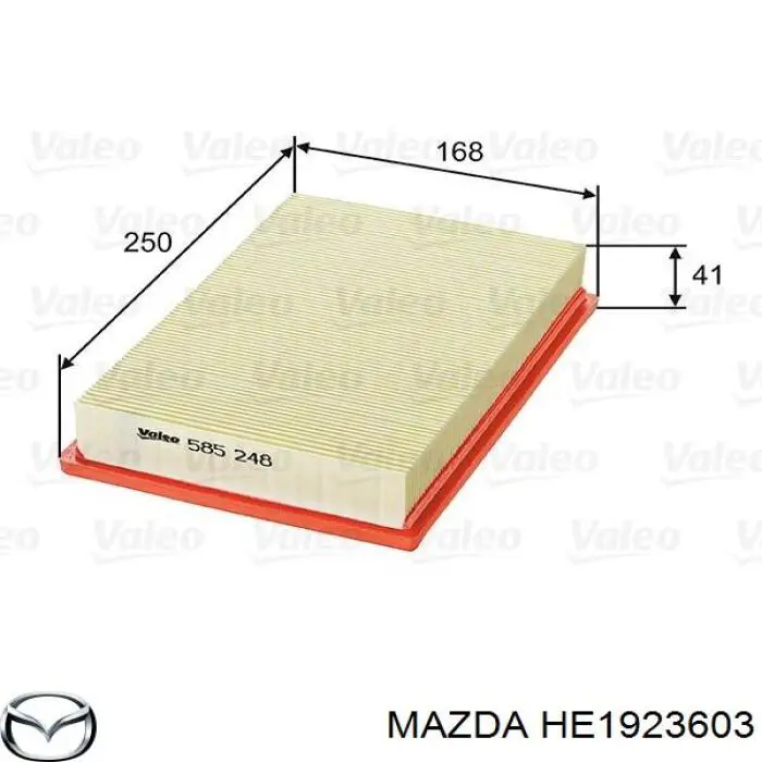Купить HE1923603 Mazda Автомобильный фильтр воздуха