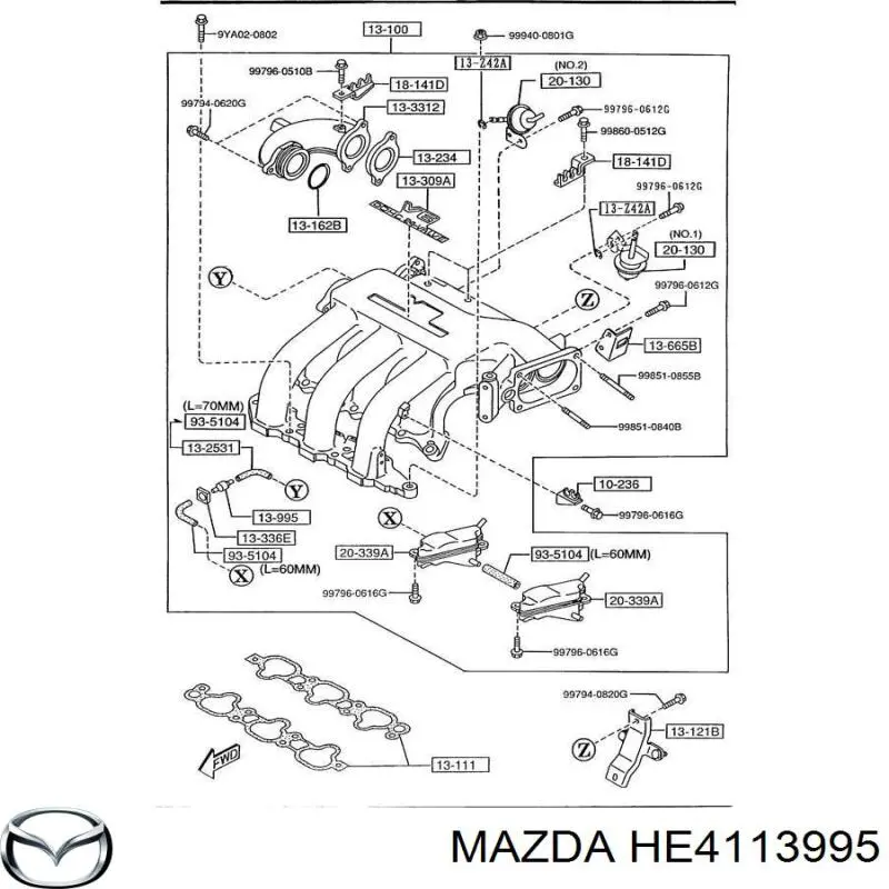  Mazda HE4113995 цена, от 7.32 USD