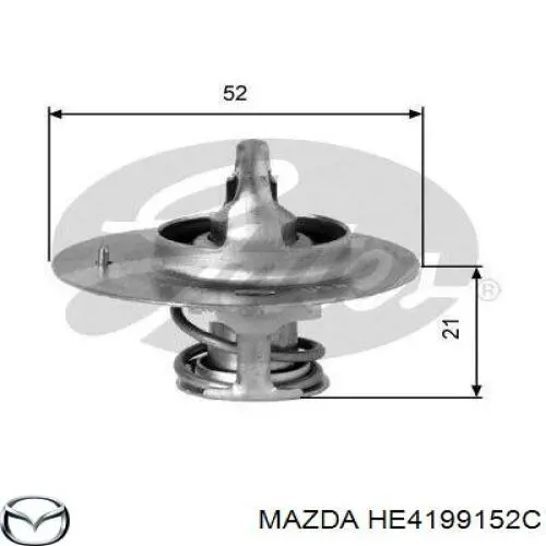 Термостат HE4199152C Mazda