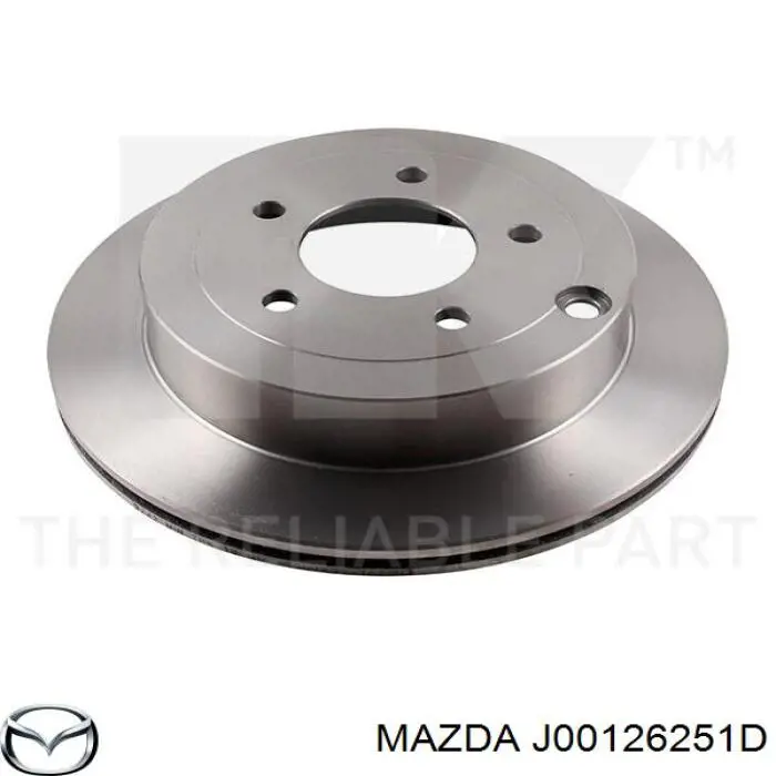 Тормозные диски J00126251D Mazda