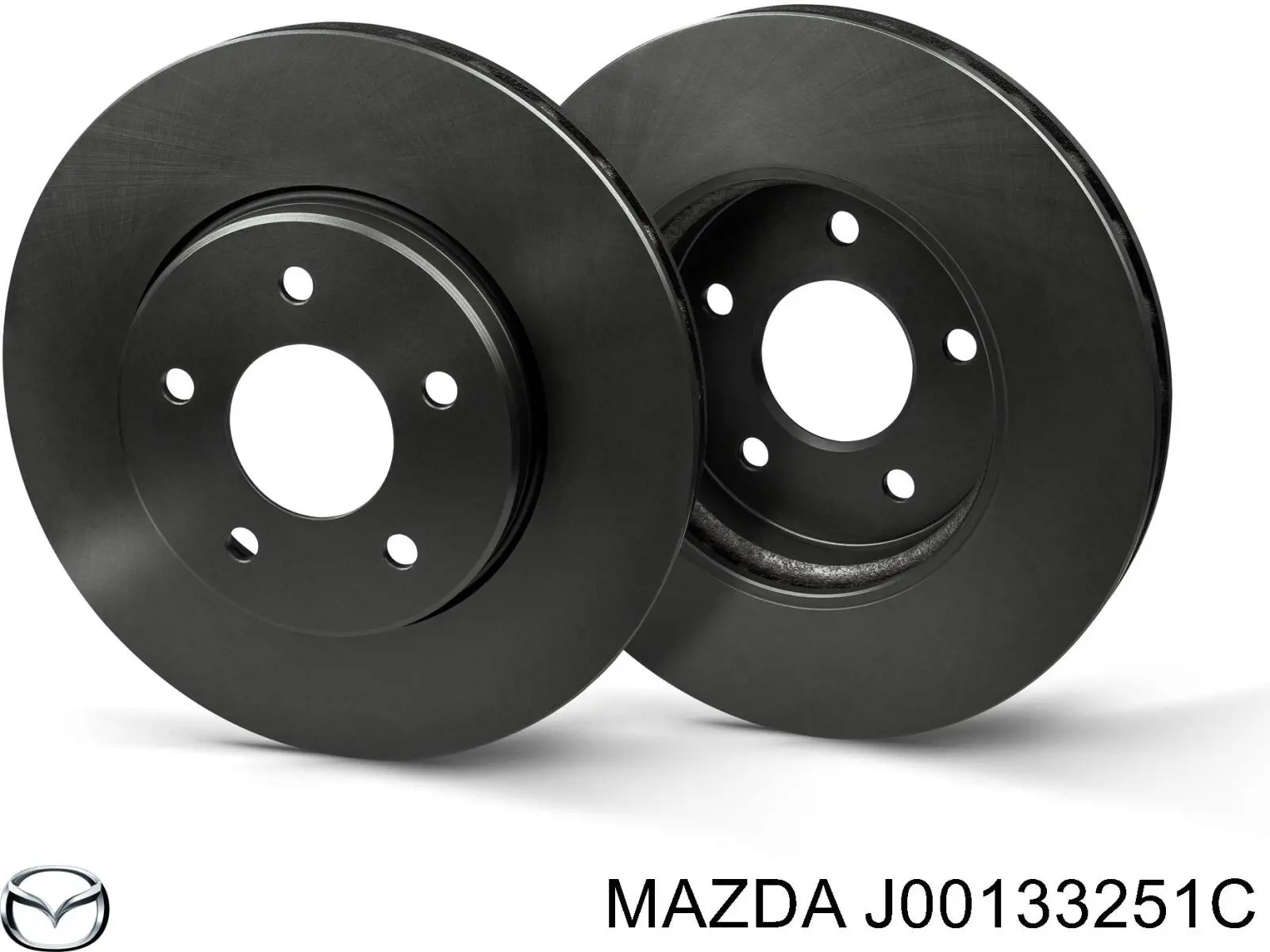 Передние тормозные диски J00133251C Mazda