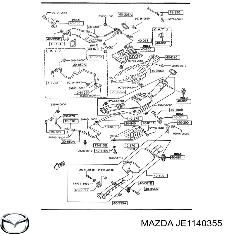 JE1140355 Mazda 