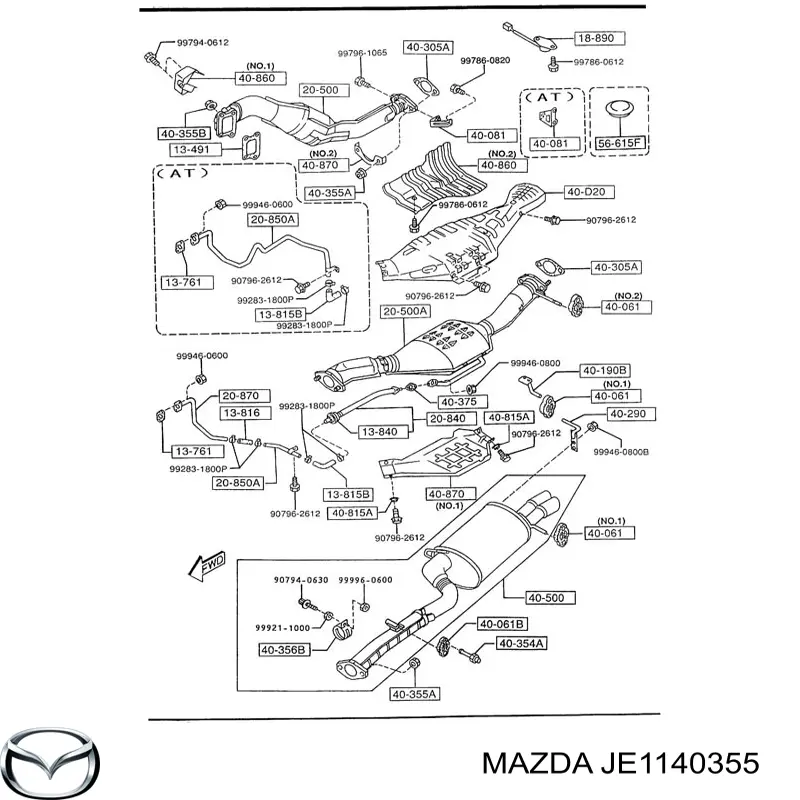  Mazda JE1140355 цена, от 8.87 USD