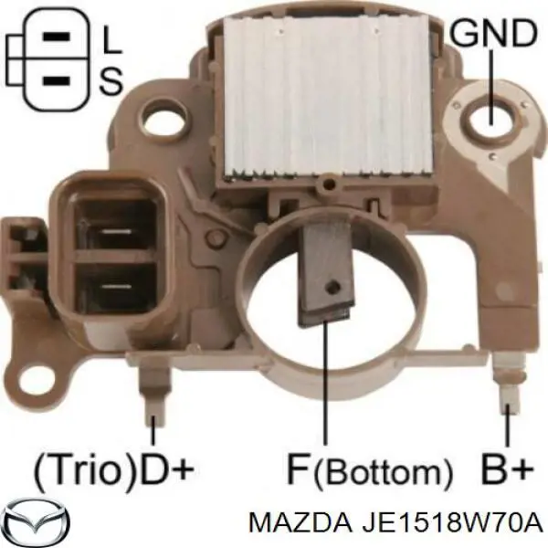 Реле генератора JE1518W70A Mazda