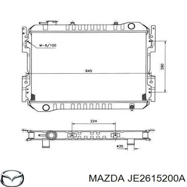 Купить JE2615200B Mazda Радиатор водяной