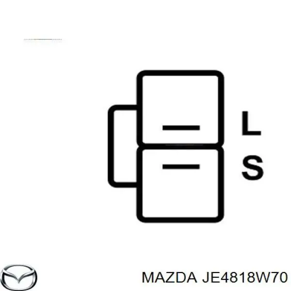 JE48-18-W70 Mazda реле-регулятор генератора (реле зарядки)