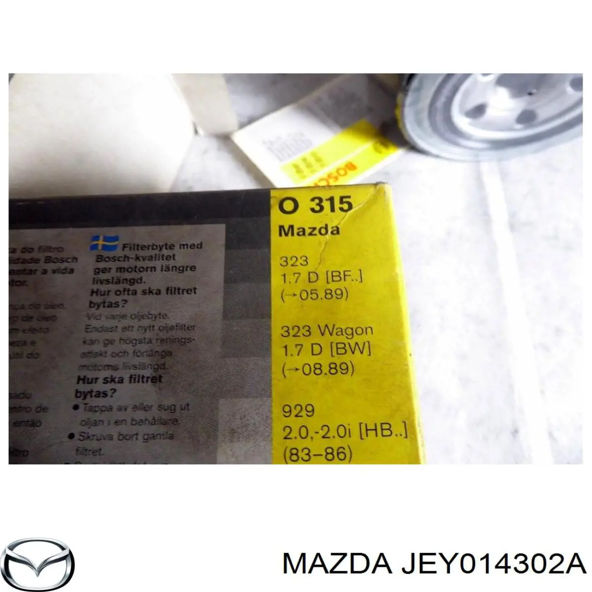 Filtro de óleo Mazda JEY014302A
