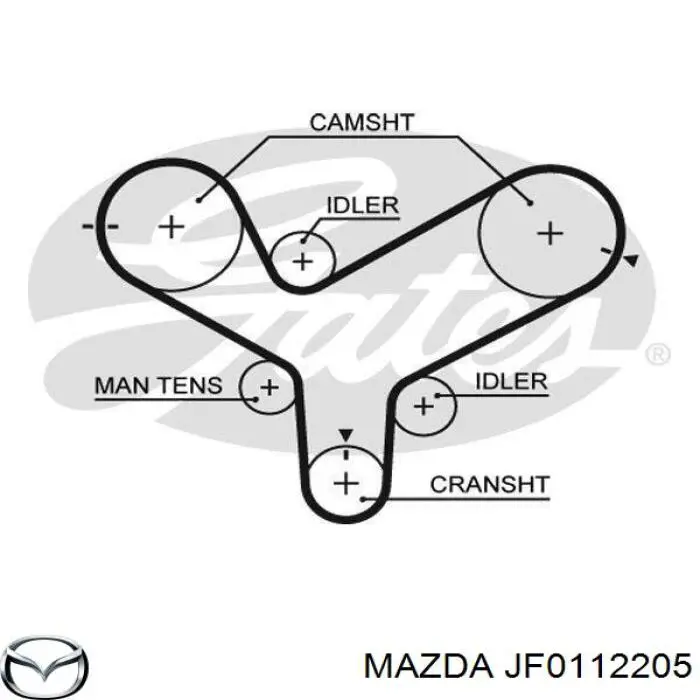 JF0112205 Mazda ремень грм