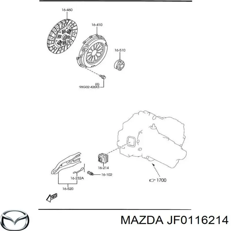 JF0116214 Mazda 