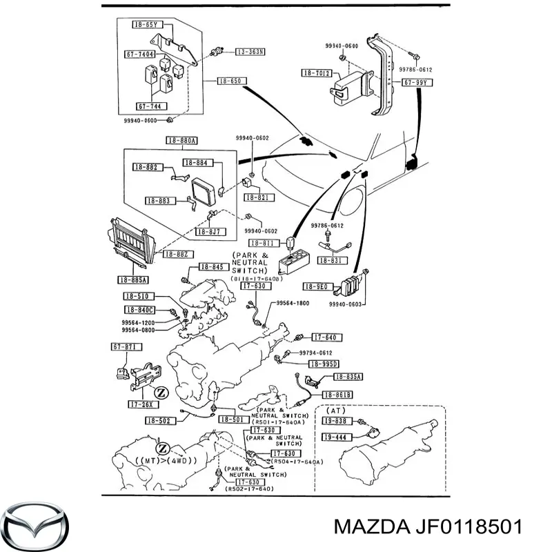 Манометры (указатель давления масла) Mazda JF0118501 цена, от 5.33 USD