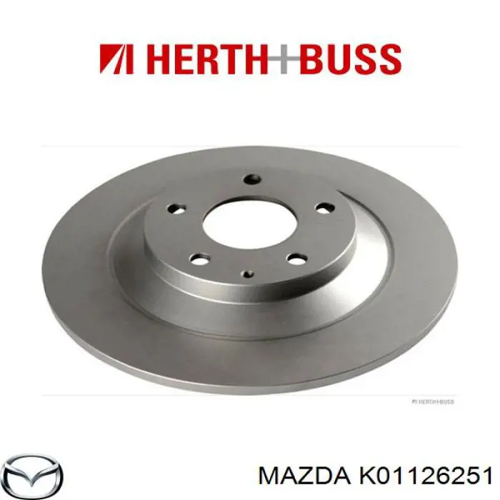 Тормозные диски K01126251 Mazda