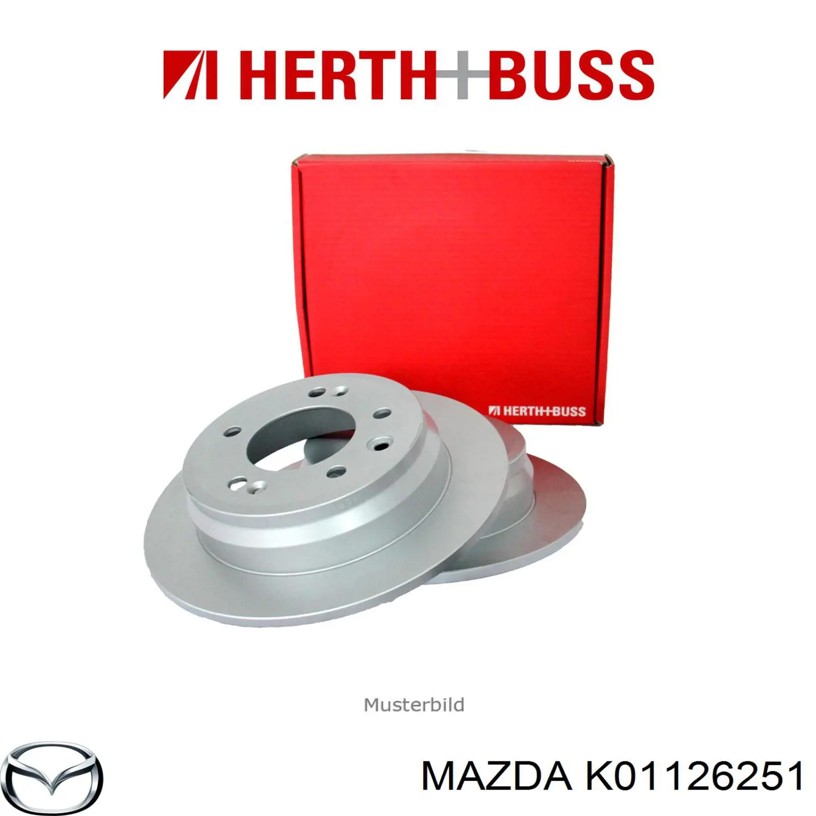 Купить K01126251 Mazda Диск тормозной задний