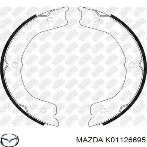K01126695 Mazda Направляющая суппорта заднего